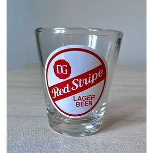 Red Stripe Lager Beer Jamaica. Shot Glass